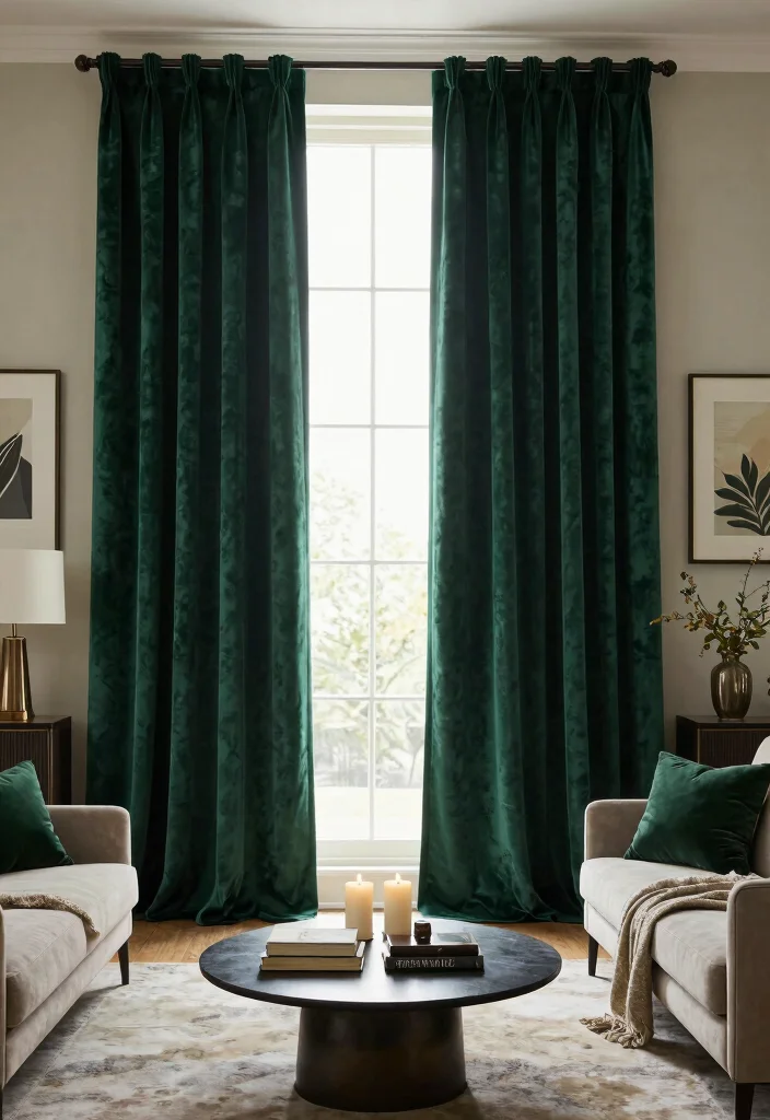10 Single Window Curtain Ideas for Soft Natural Light - 6. Eco-friendly Velvet Drapes 1