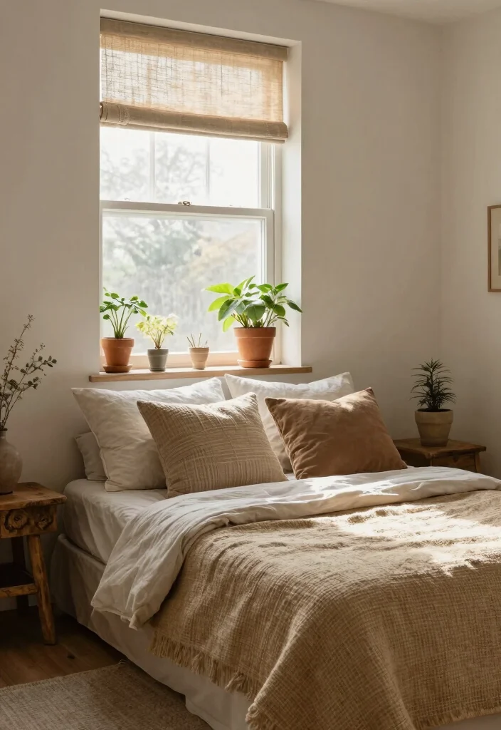 10 Single Window Curtain Ideas for Soft Natural Light - 7. Natural Fiber Shades 1