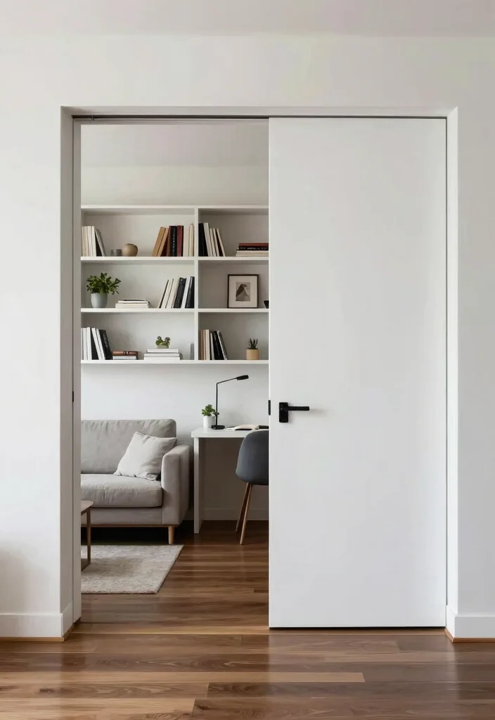 10 Sliding Door Room Separation Ideas for Smooth Space Transitions - 3. Multi-Functional Furniture with Sliding Dividers 1