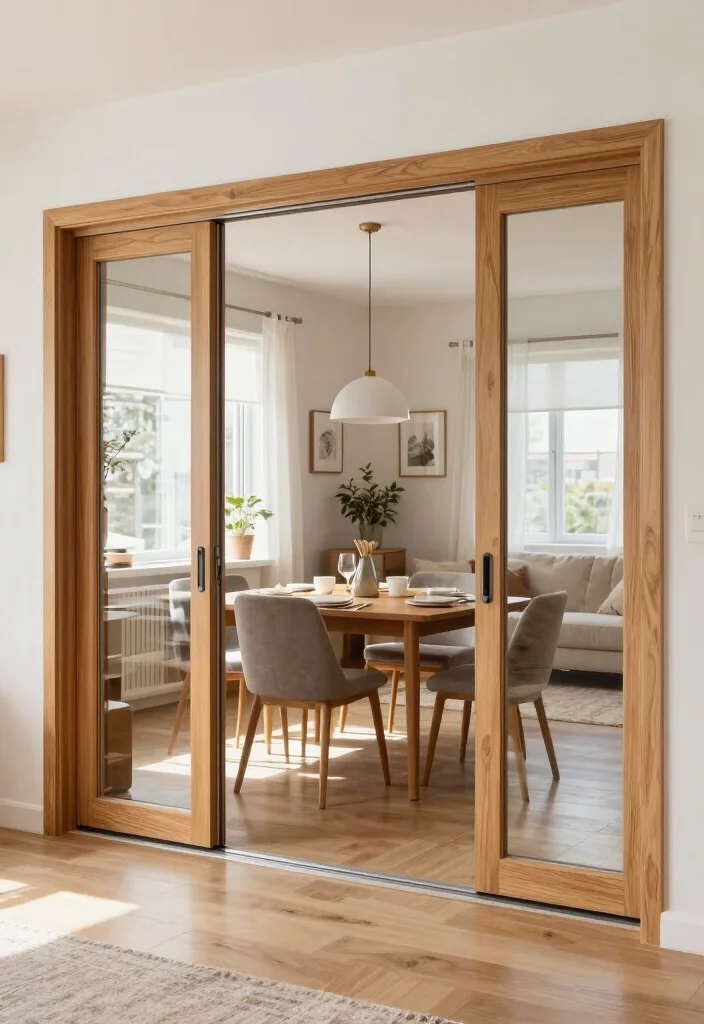 10 Sliding Door Room Separation Ideas for Smooth Space Transitions - 6. Bi-Fold Sliding Doors for Versatility 1