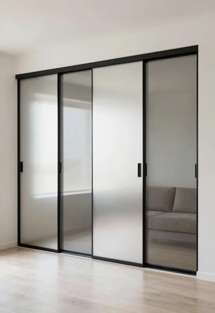 10 Sliding Panel Ideas for Mirror Walls to Modernize Your Space - 8. Multi-Functional Sliding Panels 1