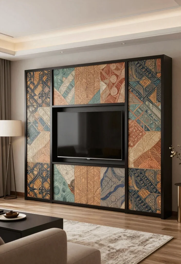 10 Sliding TV Cover Ideas for a Sleek Modern Entertainment Setup - 10. Custom Sliding Screens 1