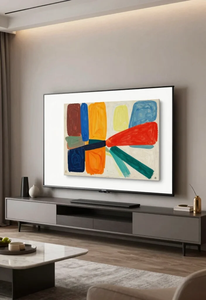 10 Sliding TV Cover Ideas for a Sleek Modern Entertainment Setup - 7. Magnetic Sliding Covers 1