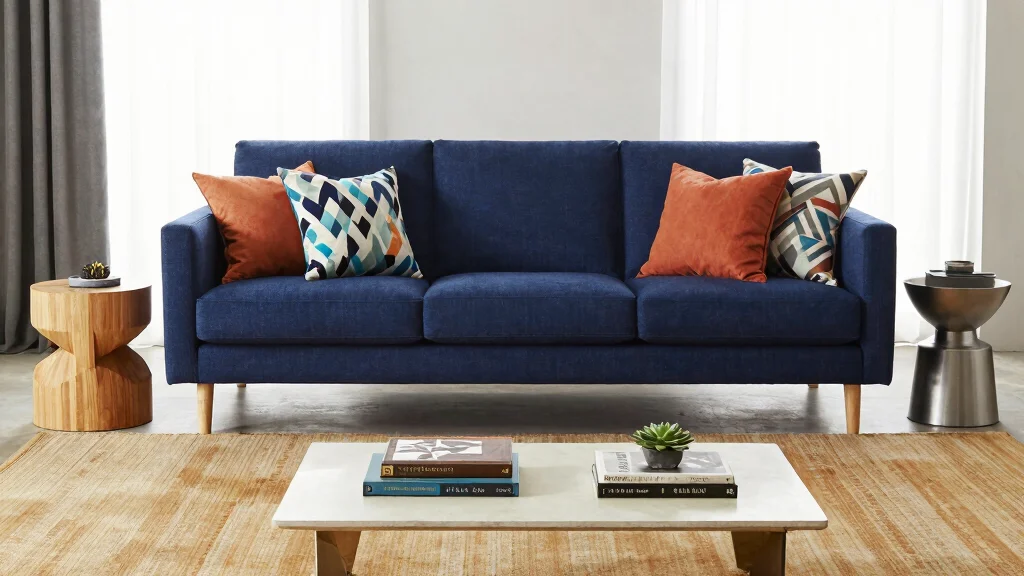 10 Styling Dark Blue Sofa Ideas for a Balanced Modern Room