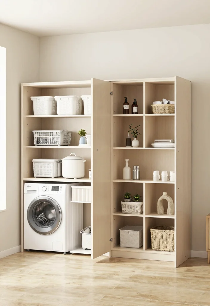 10 Utility Room Shelving Ideas for Smarter Space Saving Storage 89 10 Utility Room Shelving Ideas for Smarter Space Saving Storage - 9. Multi-Functional Shelving Units 1