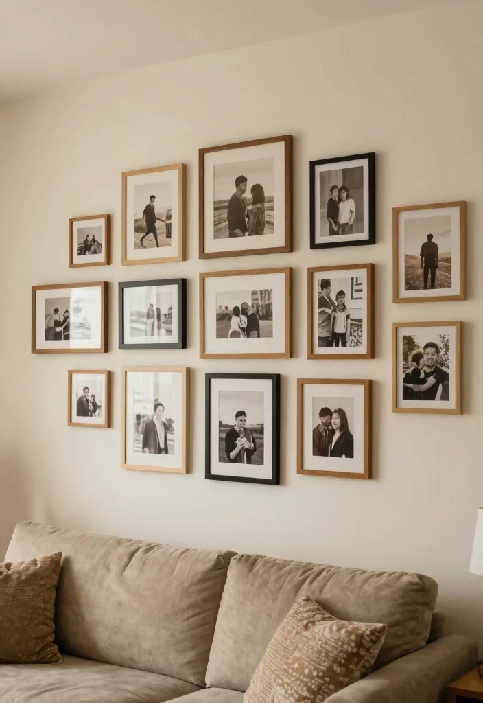 12 Accent Wall Decor Ideas for Instant Visual Interest - 11. Gallery Wall of Memories 1