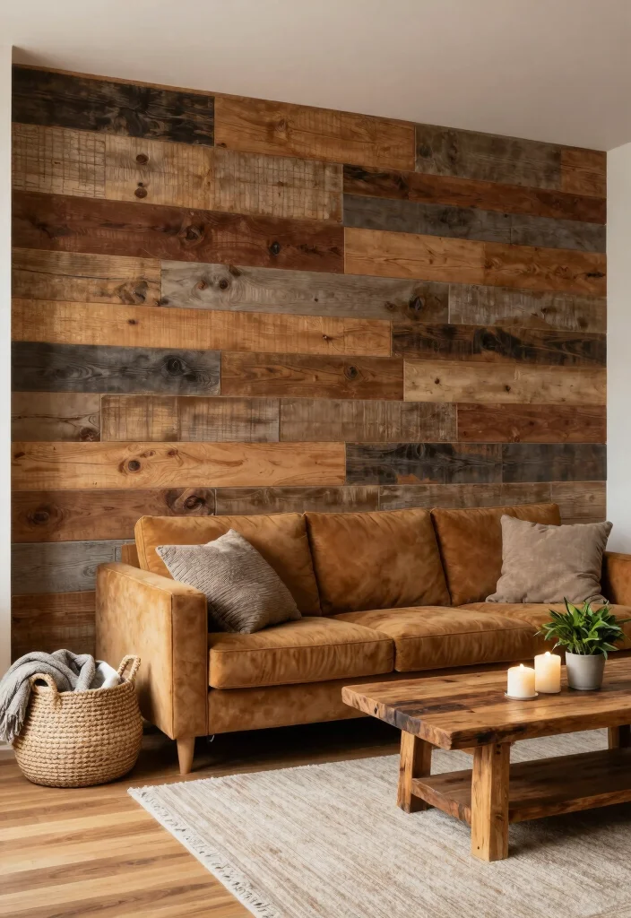12 Accent Wall Decor Ideas for Instant Visual Interest - 2. Reclaimed Wood Panels 1