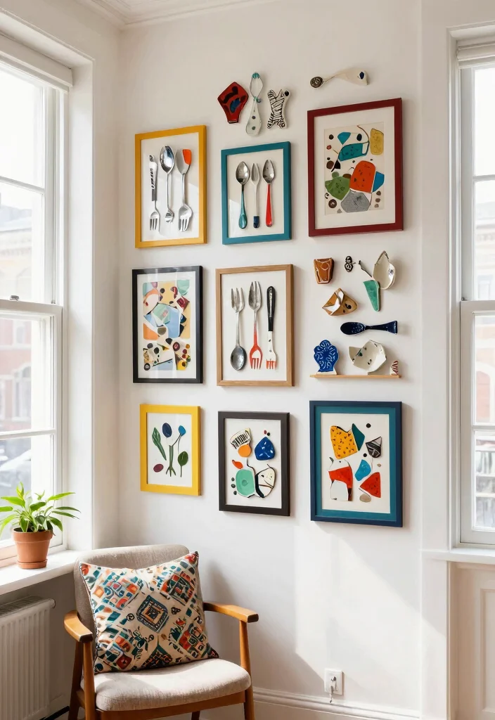 12 Accent Wall Decor Ideas for Instant Visual Interest - 4. Upcycled Artwork 1