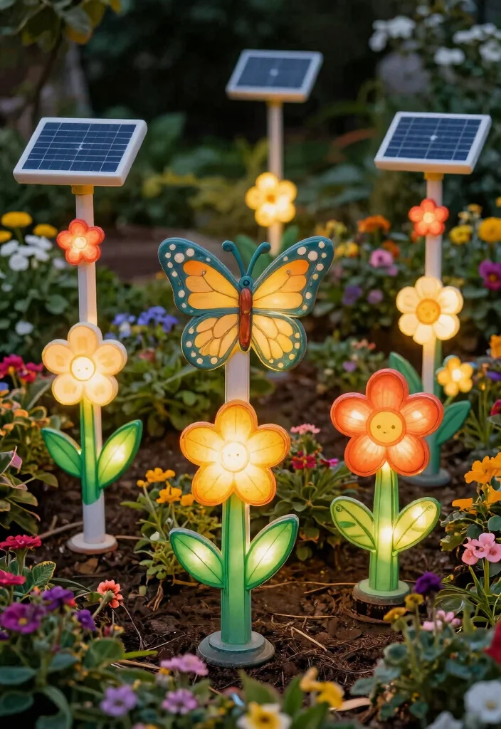 12 Backyard Lighting Ideas for a Warm Inviting Atmosphere 100 12 Backyard Lighting Ideas for a Warm Inviting Atmosphere - 10. Decorative Solar Stakes 1