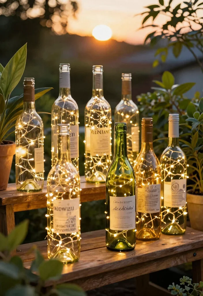 12 Backyard Lighting Ideas for a Warm Inviting Atmosphere 23 12 Backyard Lighting Ideas for a Warm Inviting Atmosphere - 3. Recycled Wine Bottle Lights 1
