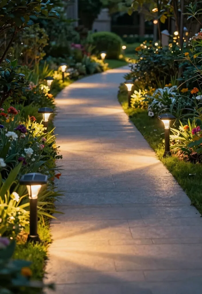 12 Backyard Lighting Ideas for a Warm Inviting Atmosphere 67 12 Backyard Lighting Ideas for a Warm Inviting Atmosphere - 7. Pathway Lights with Solar Power 1