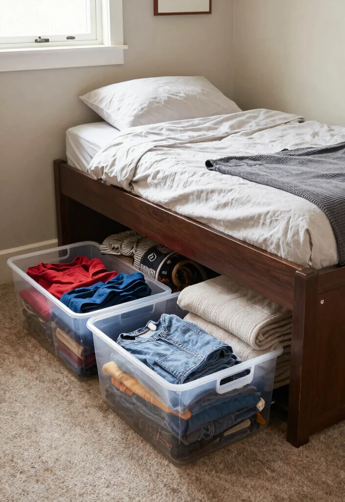 12 Basement Bedroom Ideas for a Cozy Inviting Space - 11. Utilize Under-Bed Storage 1