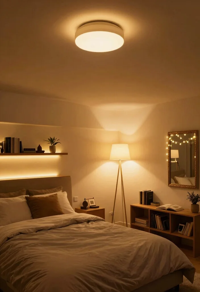 12 Basement Bedroom Ideas for a Cozy Inviting Space - 3. Smart Lighting Solutions 1