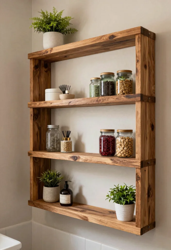 12 Bathroom Shelving Ideas for Smart Organized Storage 100 12 Bathroom Shelving Ideas for Smart Organized Storage - 10. DIY Shelving for a Personal Touch 1