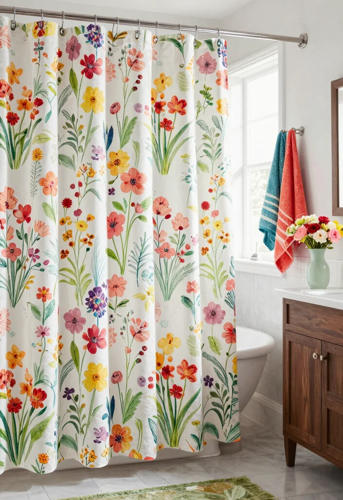 12 Bathroom Shower Curtain Ideas for a Quick Stylish Refresh - 12. Seasonal Themes 1