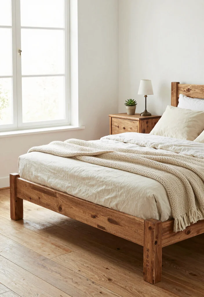 12 Bedroom Bed Ideas for Better Comfort and Design - 1. Sustainable Wooden Bed Frame 1