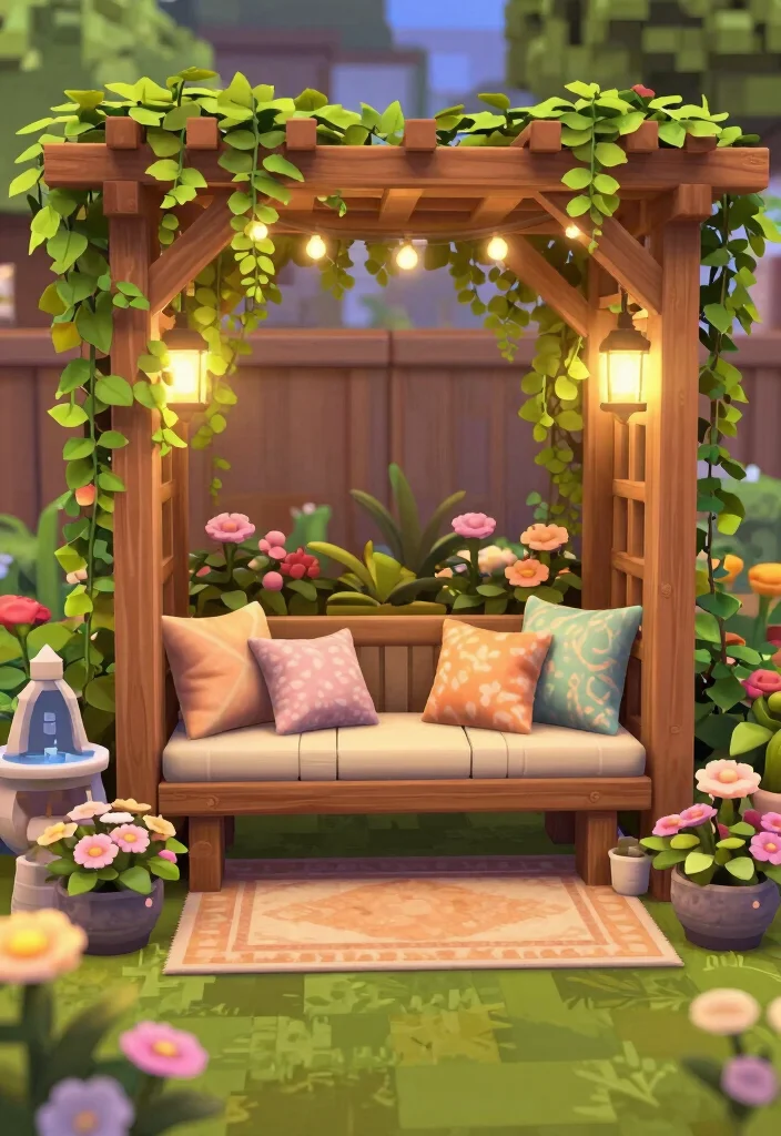 12 Bloxburg Backyard Ideas for Fun Creative Outdoor Builds - 1. Cozy Garden Nook 1