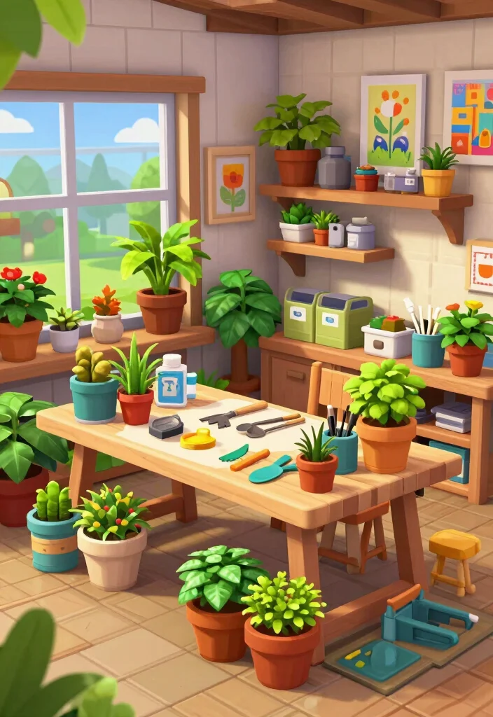 12 Bloxburg Backyard Ideas for Fun Creative Outdoor Builds - 6. Garden Workshop 1