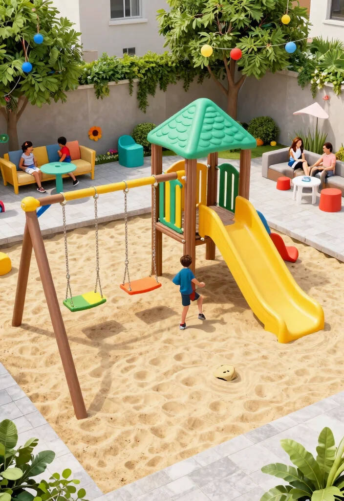12 Bloxburg Backyard Ideas for Fun Creative Outdoor Builds - 8. Playful Kids’ Zone 1