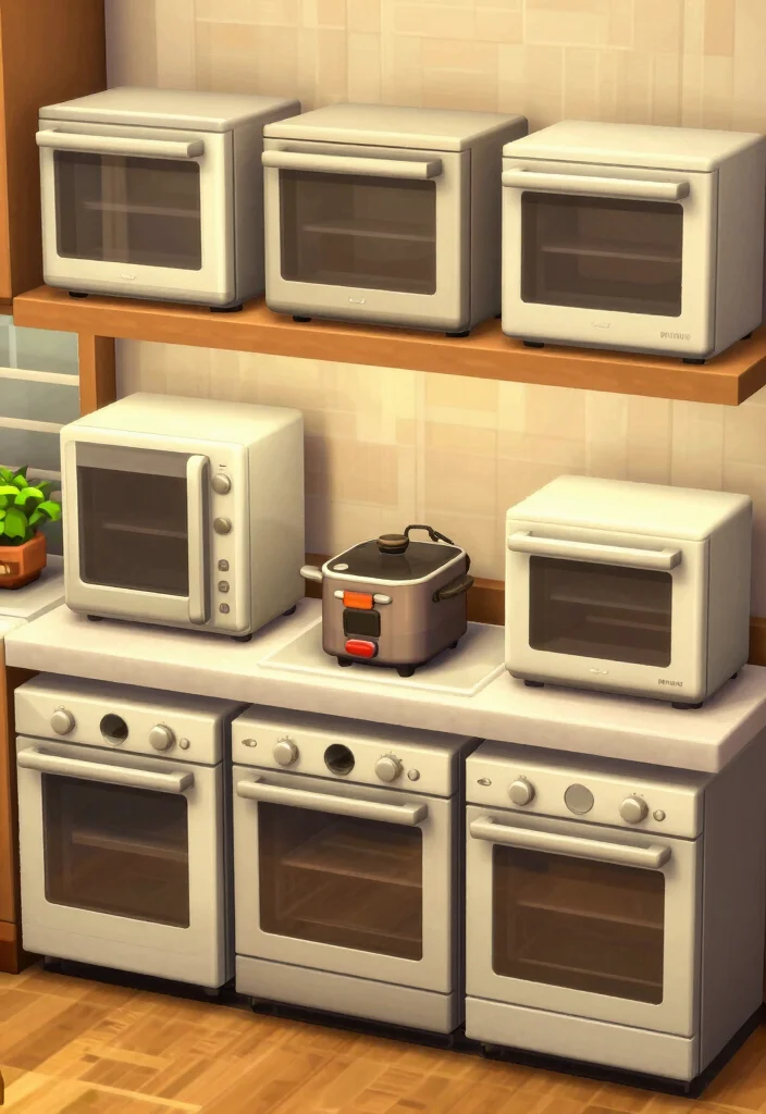 12 Bloxburg Kitchen Ideas for Cute Functional Builds - 8. Multi-Purpose Kitchen Appliances 1