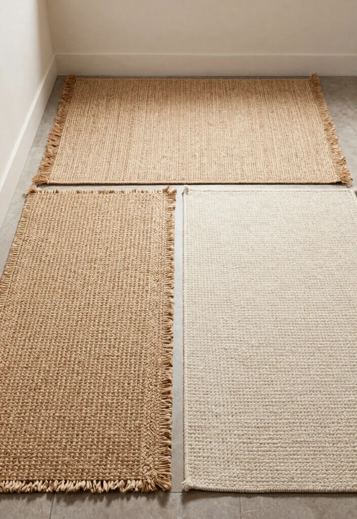 12 Boho Bathroom Ideas for a Relaxed Natural Vibe 56 12 Boho Bathroom Ideas for a Relaxed Natural Vibe - 6. Textured Rugs 1