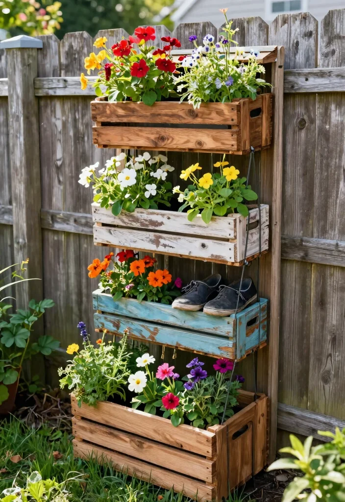 12 Budget Backyard Ideas for Affordable Outdoor Upgrades - 2. DIY Vertical Garden 1