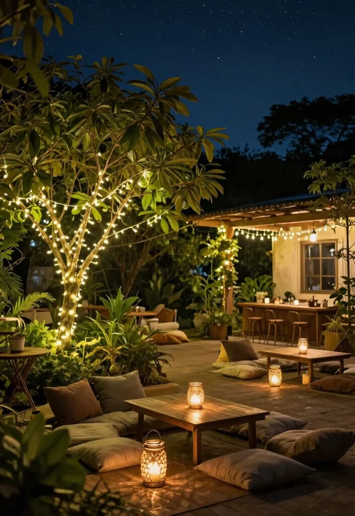 12 Budget Backyard Ideas for Affordable Outdoor Upgrades - 3. Decorative Outdoor Lighting 1