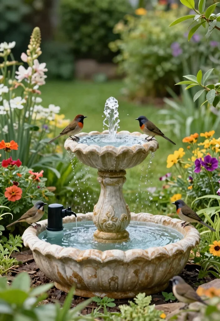 12 Budget Friendly Yard Ideas for a Simple Beautiful Upgrade - 12. Install a Simple Water Feature 1