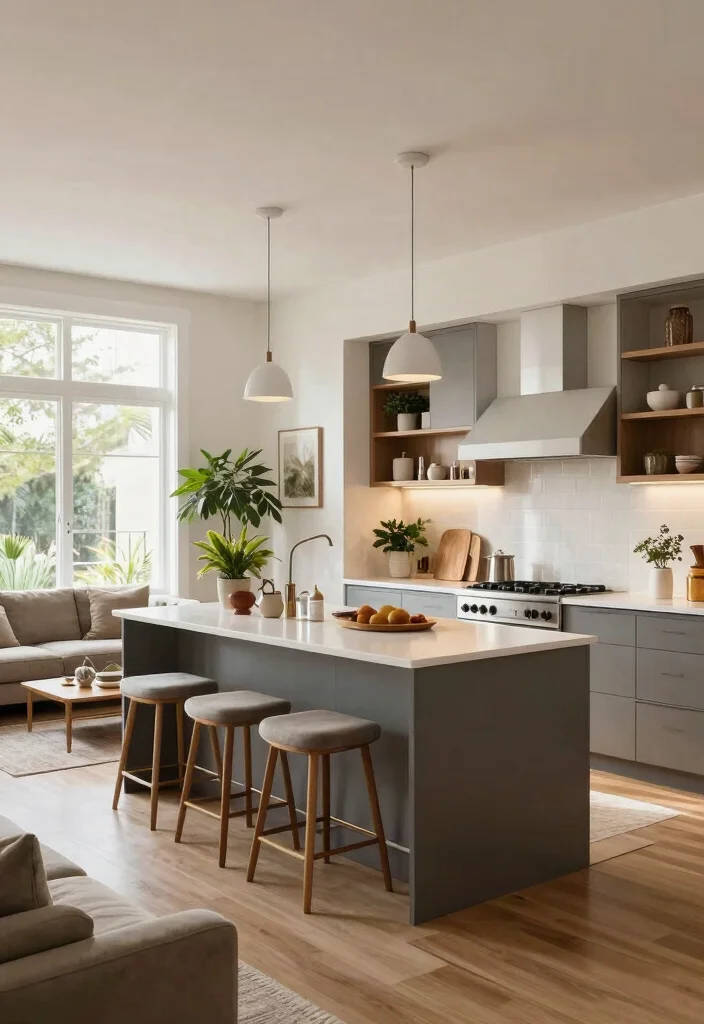 12 Ideas for Kitchen Layouts That Improve Daily Function 23 12 Ideas for Kitchen Layouts That Improve Daily Function - 3. Open Concept Layout for Social Cooking 1