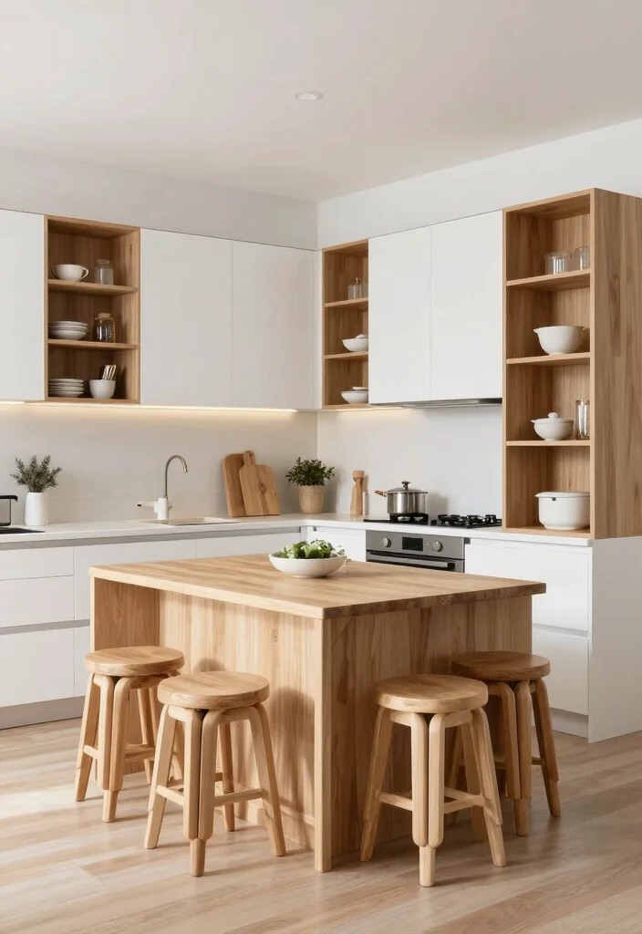 12 Ideas for Kitchen Layouts That Improve Daily Function 56 12 Ideas for Kitchen Layouts That Improve Daily Function - 6. Compact Kitchen with Multi-Functional Furnishings 1