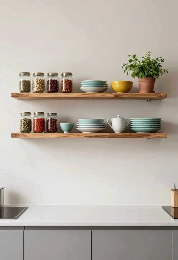 12 Kitchen Shelving Ideas for Smarter Everyday Storage 1 12 Kitchen Shelving Ideas for Smarter Everyday Storage - 1. Floating Shelves for Stylish Minimalism 1