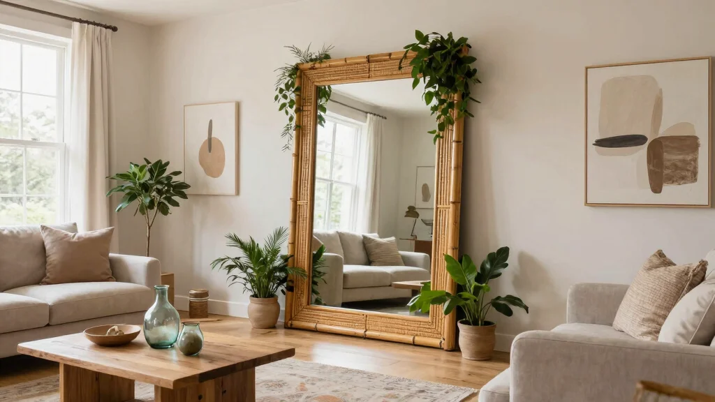 12 Living Room Mirror Covering Solutions for a Clean Updated Look