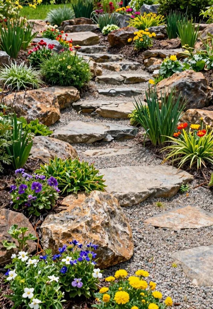 12 Low Maintenance Front Yard Ideas for Stress Free Landscaping 23 12 Low Maintenance Front Yard Ideas for Stress Free Landscaping - 3. Rock Gardens 1