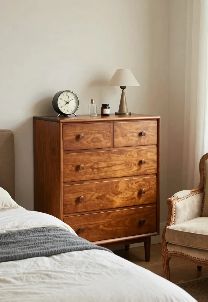 12 Mens Bedroom Ideas for a Clean Modern Look - 12. Vintage Accents 1