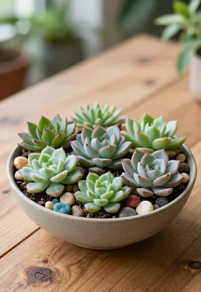 12 Modern Centerpiece Ideas to Elevate Your Dining Table Style 1 12 Modern Centerpiece Ideas to Elevate Your Dining Table Style - 1. Succulent Serenity 1