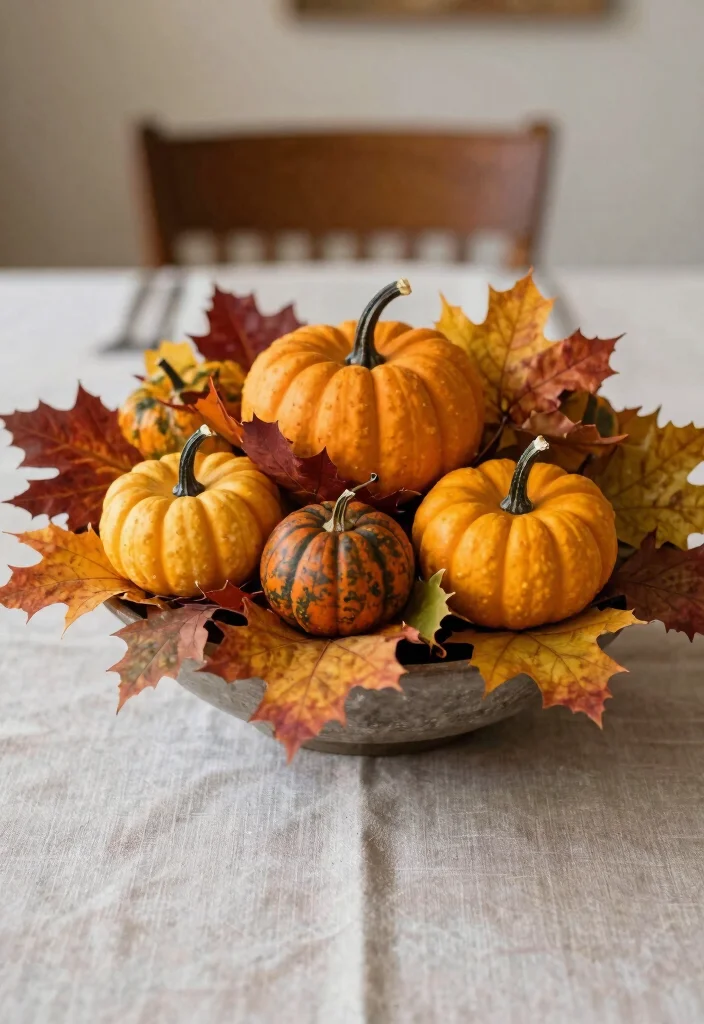 12 Modern Centerpiece Ideas to Elevate Your Dining Table Style 100 12 Modern Centerpiece Ideas to Elevate Your Dining Table Style - 10. Seasonal Theme Centerpiece 1