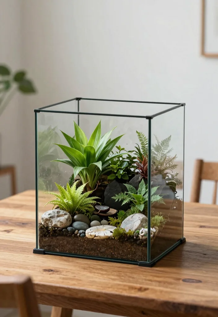 12 Modern Centerpiece Ideas to Elevate Your Dining Table Style 67 12 Modern Centerpiece Ideas to Elevate Your Dining Table Style - 7. Terrarium Delight 1