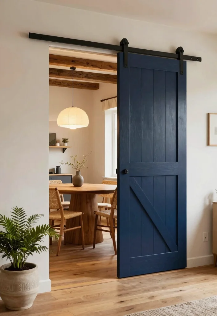 12 Open Concept Room Partition Ideas for Flexible Home Layouts 1 12 Open Concept Room Partition Ideas for Flexible Home Layouts - 1. Sliding Barn Doors 1