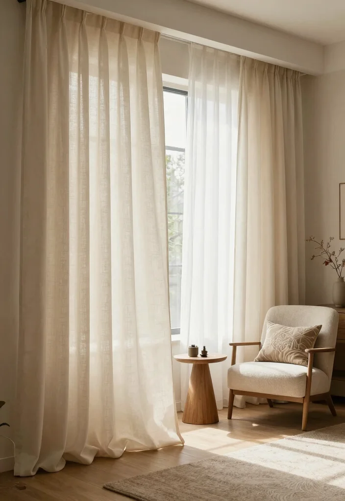 12 Open Concept Room Partition Ideas for Flexible Home Layouts 89 12 Open Concept Room Partition Ideas for Flexible Home Layouts - 9. Curtains and Drapes 1