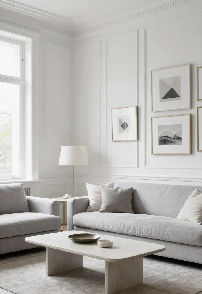 12 Picture Frame Molding Ideas for Elegant Polished Walls 1 12 Picture Frame Molding Ideas for Elegant Polished Walls - 1. Classic White Panels for Timeless Elegance 1