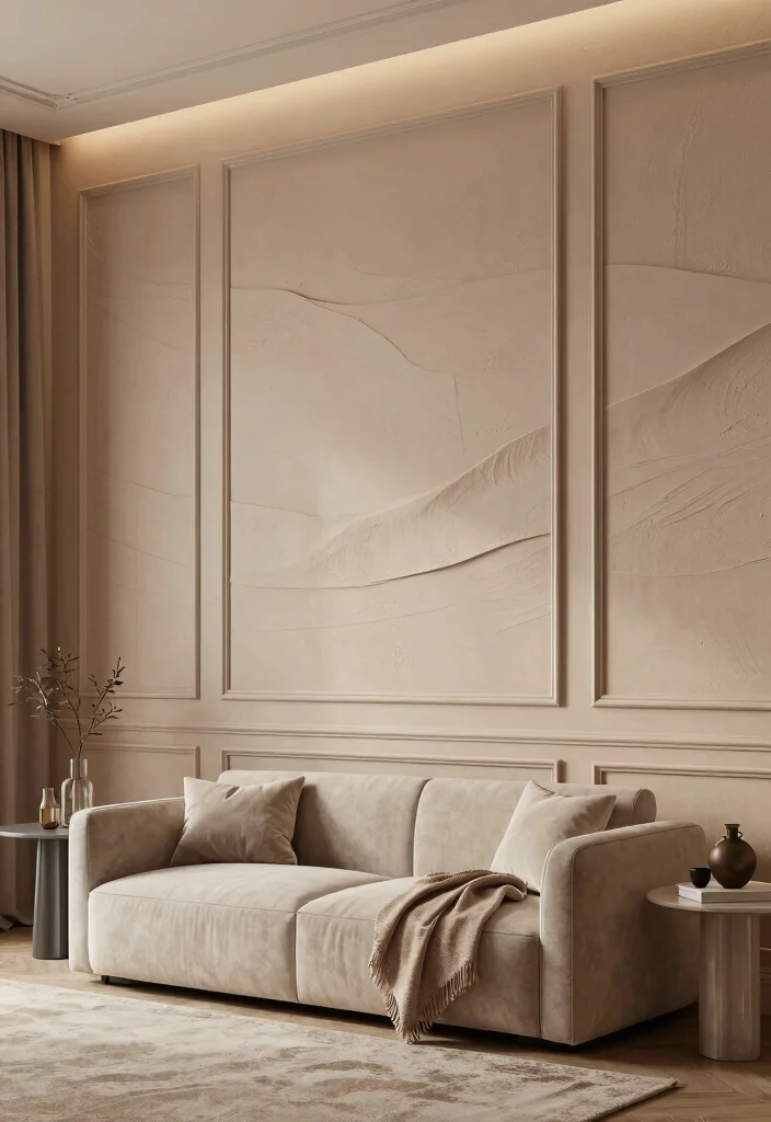 12 Picture Frame Molding Ideas for Elegant Polished Walls 89 12 Picture Frame Molding Ideas for Elegant Polished Walls - 9. Textured Molding for Depth 1