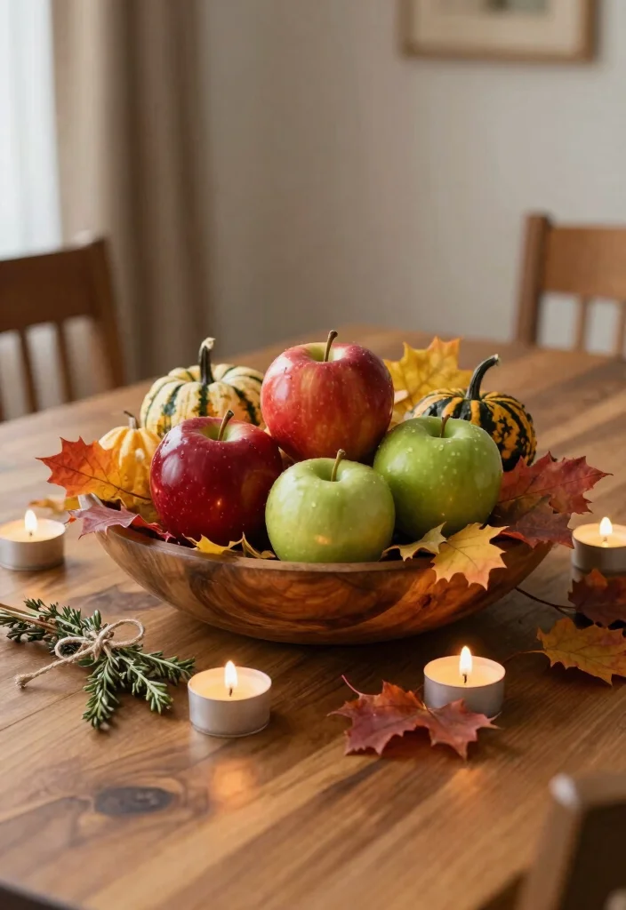 12 Seasonal Table Centerpiece Ideas to Refresh Your Dining Space 1 12 Seasonal Table Centerpiece Ideas to Refresh Your Dining Space - 1. Abundant Autumn Harvest 1