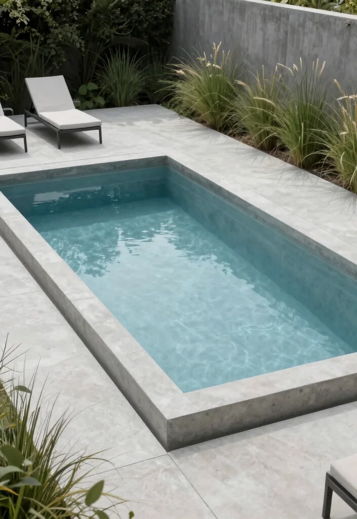 12 Small Backyard Pool Ideas for Compact Refreshing Spots 1 12 Small Backyard Pool Ideas for Compact Refreshing Spots - 1. Minimalist Concrete Pool 1