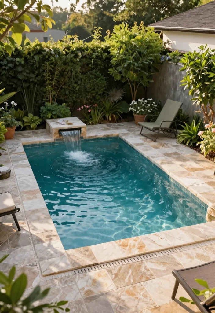 12 Small Backyard Pool Ideas for Compact Refreshing Spots 23 12 Small Backyard Pool Ideas for Compact Refreshing Spots - 3. Plunge Pool Paradise 1