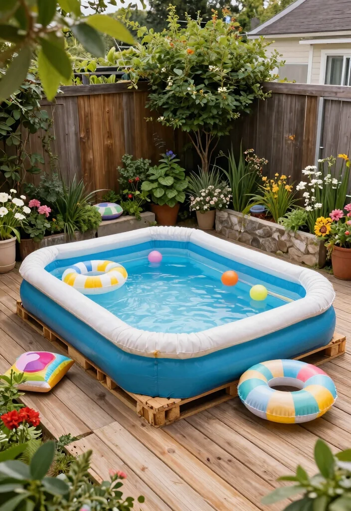 12 Small Backyard Pool Ideas for Compact Refreshing Spots 45 12 Small Backyard Pool Ideas for Compact Refreshing Spots - 5. DIY Pallet Pool 1