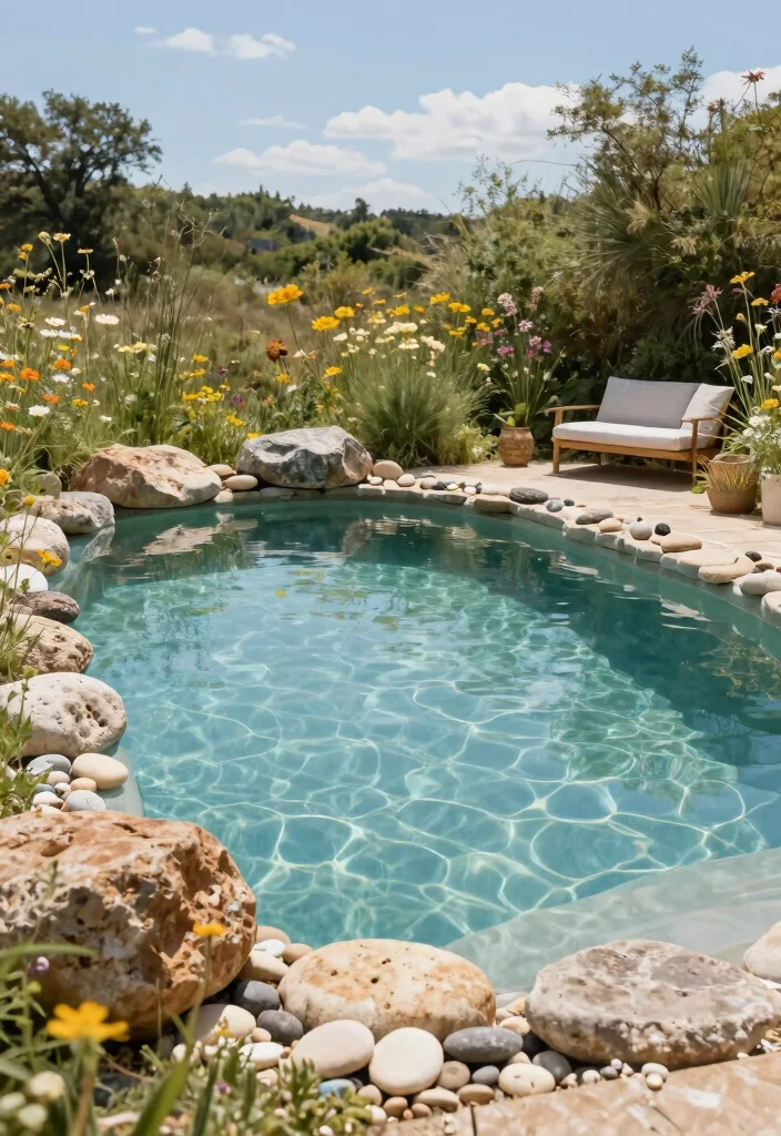 12 Small Backyard Pool Ideas for Compact Refreshing Spots 67 12 Small Backyard Pool Ideas for Compact Refreshing Spots - 7. Natural Swimming Pool 1