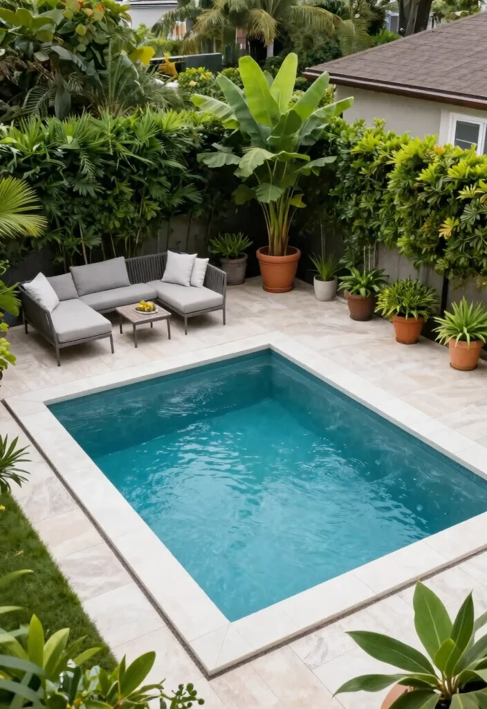 12 Small Backyard Pool Ideas for Compact Refreshing Spots 89 12 Small Backyard Pool Ideas for Compact Refreshing Spots - 9. Raised Pool Deck 1