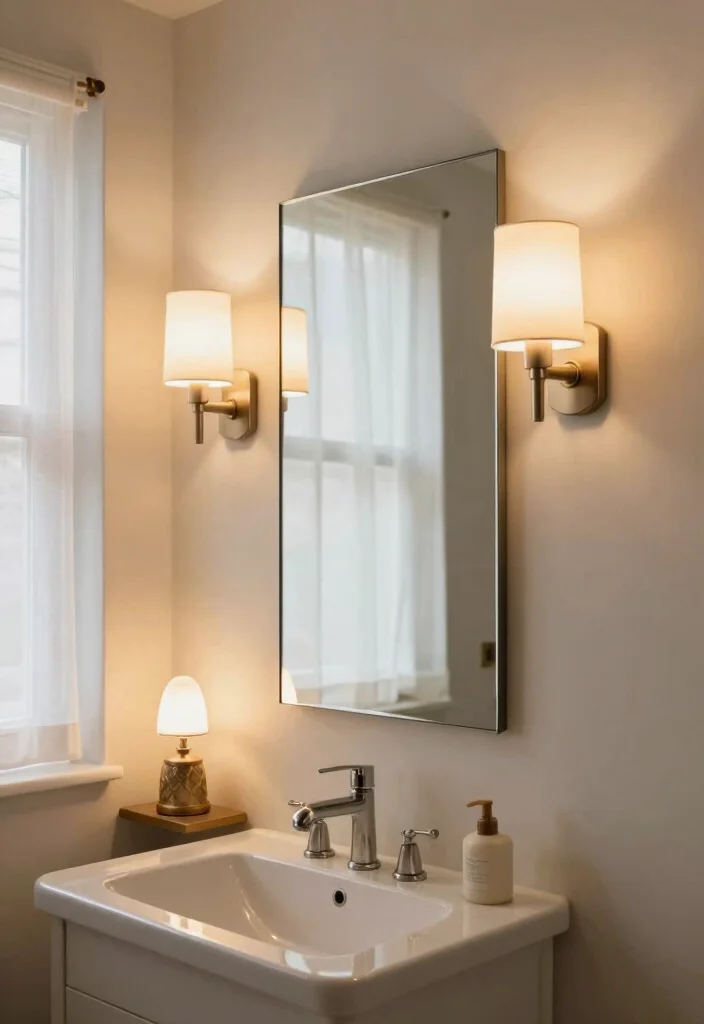 12 Small Bathroom Design Ideas to Maximize Limited Space 45 12 Small Bathroom Design Ideas to Maximize Limited Space - 5. Smart Lighting Solutions 1