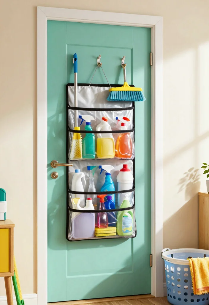 12 Small Utility Room Organization Ideas to Maximize Every Inch 12 12 Small Utility Room Organization Ideas to Maximize Every Inch - 2. Use Door-Mounted Organizers 1
