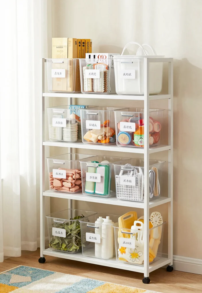 12 Small Utility Room Organization Ideas to Maximize Every Inch 45 12 Small Utility Room Organization Ideas to Maximize Every Inch - 5. Incorporate Clear Storage Bins 1